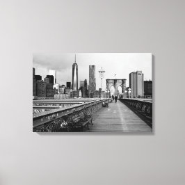 Brooklyn bridge svartvit canvastryck