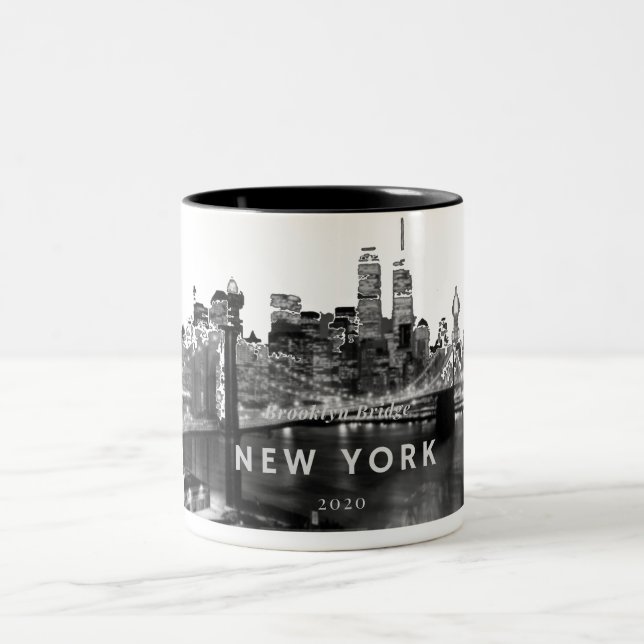 Brooklyn Bridge Two-Tone Coffee Mugg (Center)