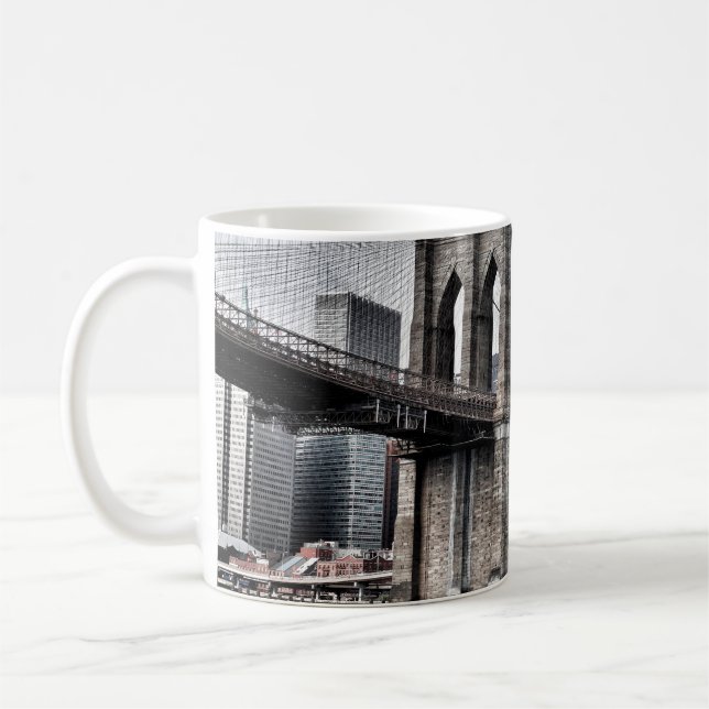 BROOKLYN BRIDGE UNDER DAGEN KAFFEMUGG (Vänster)