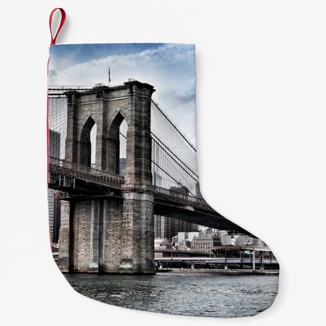 BROOKLYN BRIDGE UNDER DAGEN LITEN JULSTRUMPA (Framsidan)