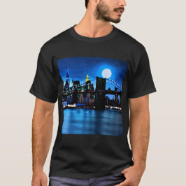 Brooklyn Bridge under full drift T Shirt