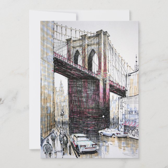 Brooklyn Bridge, USA:s inbjudan (Framsida)