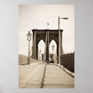 Brooklyn Bridge-utskrift Poster