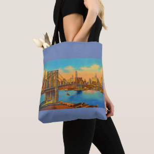 Brooklyn Bridge-utskrift Tygkasse