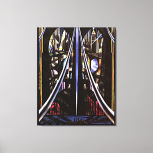 Brooklyn Bridge, variant på ett gammalt tema Canvastryck