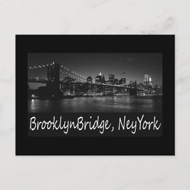 brooklyn bridge vykort (Framsida)
