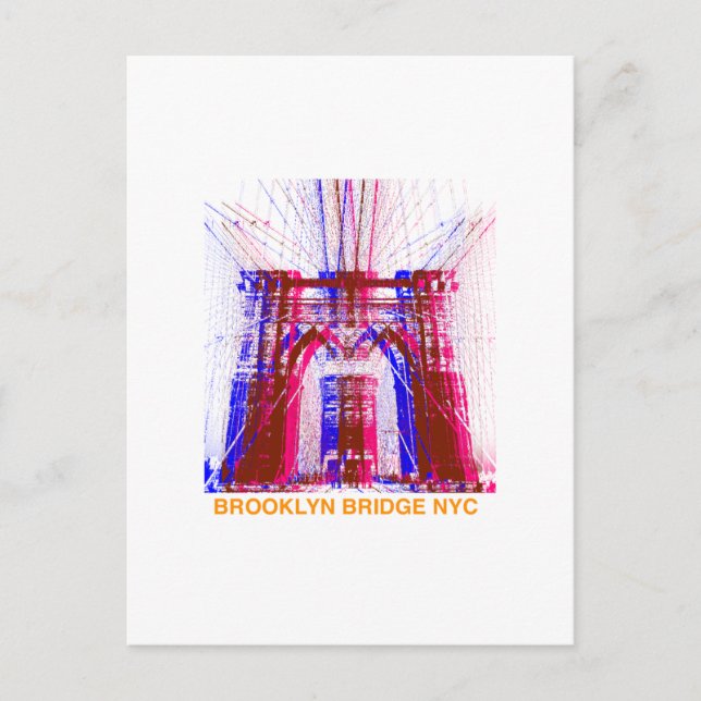 brooklyn bridge vykort (Framsida)