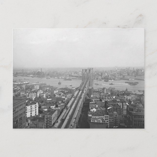 Brooklyn Bridge-vykort 1901 Vykort (Framsida)
