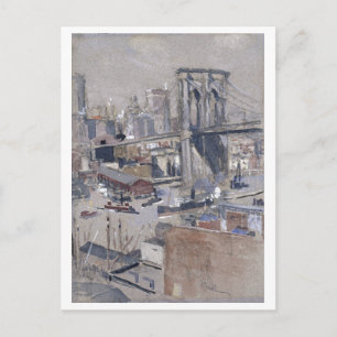 Brooklyn Bridge-vykort för målning Vykort