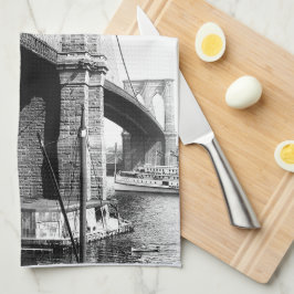 Brooklyn Bridge Waterfront Kitchen Towels Kökshandduk