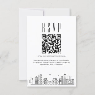 Brooklyn Bröllop QR-OSA Inbjudningar