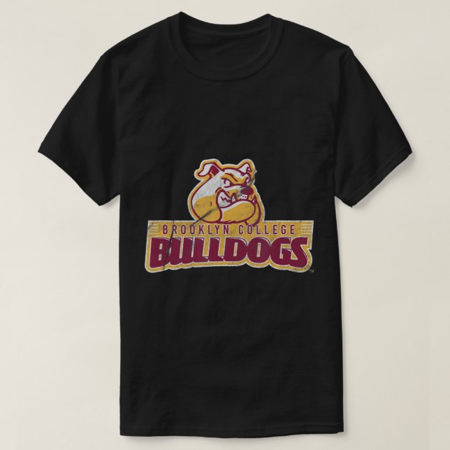 Brooklyn College Bulldog Distress Primary T-Shi T Shirt (Design framsida)
