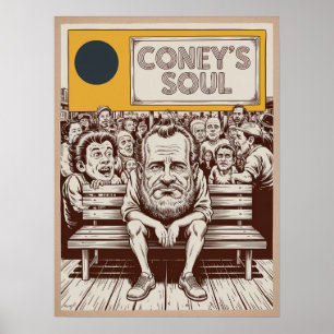 Brooklyn Coney Island Soul Boardwalk Människor Kon Poster
