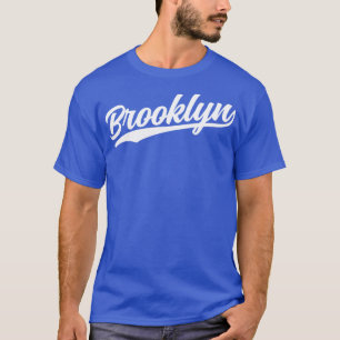 Brooklyn Cursive White T Shirt