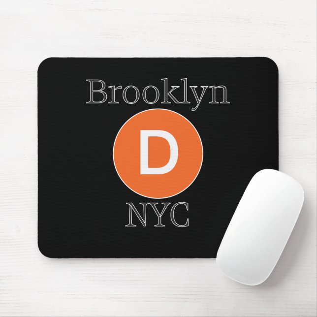 Brooklyn D Tåg Musmatta (Med mus)