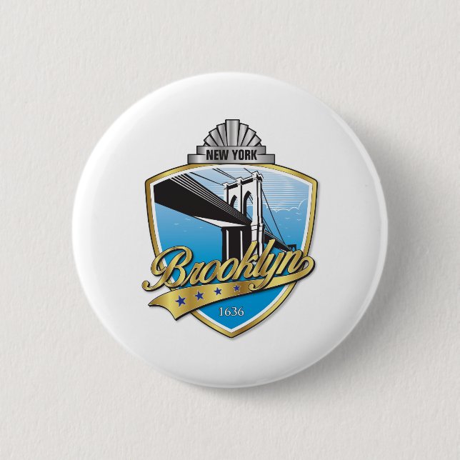Brooklyn Design Guld Knapp (Framsida)