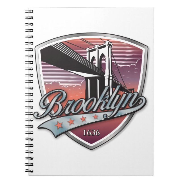 Brooklyn Design Silver Anteckningsbok (Framsidan)
