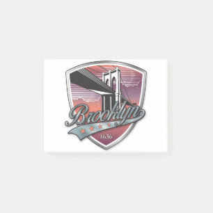 Brooklyn Design Silver Metallic Post-it Block