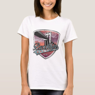 Brooklyn Design Silver Metallic T Shirt