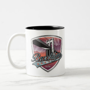 Brooklyn Design Silver Metallic Två-Tonad Mugg