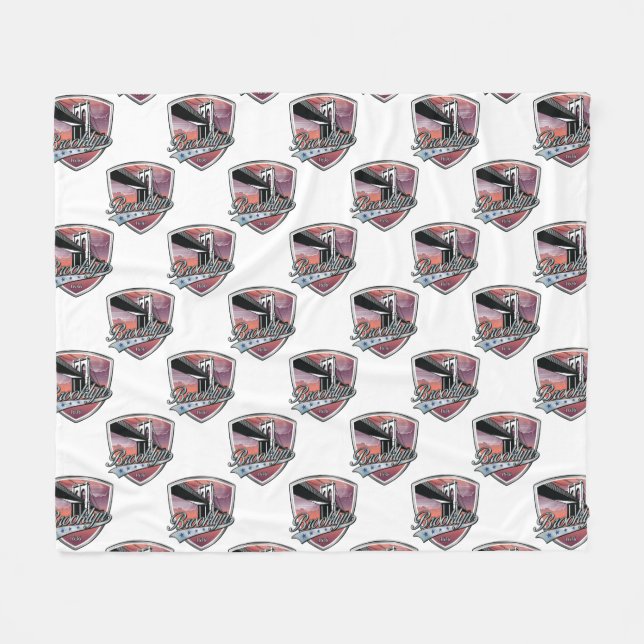 Brooklyn Design Silver Seamless Fleecefilt (Framsidan (Horisontell))