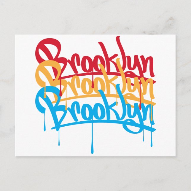 Brooklyn Färg Vykort (Framsida)