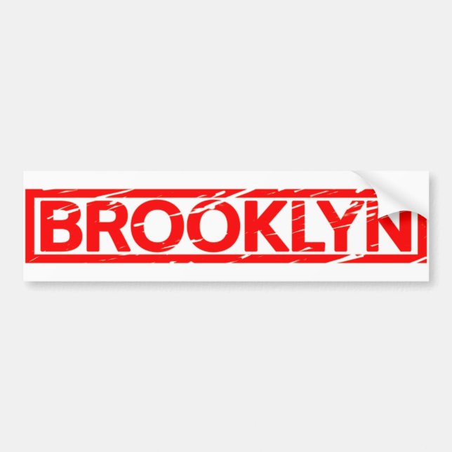 Brooklyn frimärke bildekal (Framsidan)