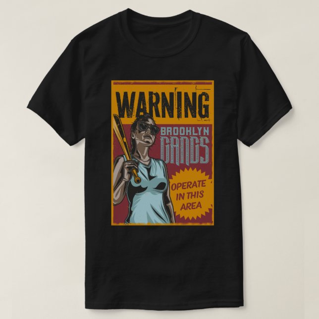 Brooklyn gangsters t shirt (Design framsida)