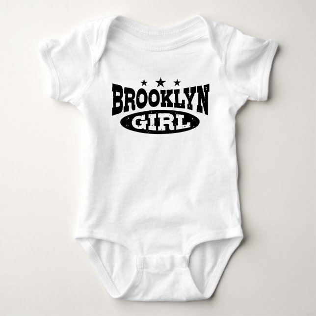 Brooklyn Girl Baby T-Shirt (Framsida)