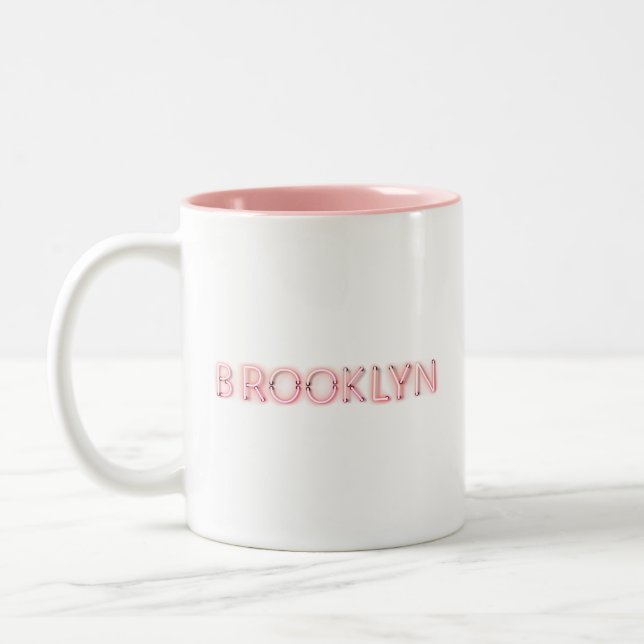 Brooklyn Glowing Neon Ljus Två-Tonad Mugg (Vänster)