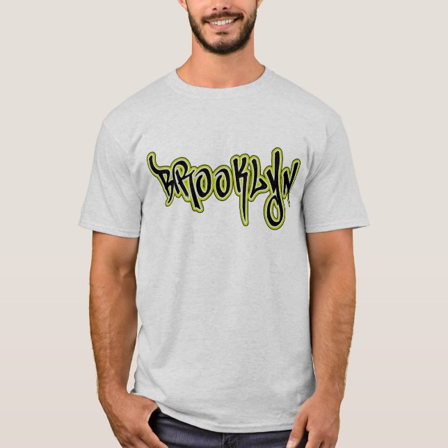 Brooklyn Graffiti T Shirt (Framsida)
