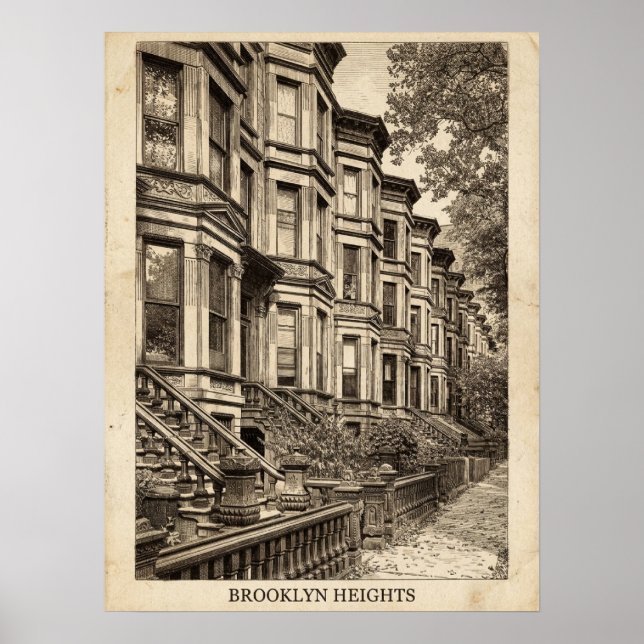 Brooklyn Heights Brooklyn Poster (Framsidan)