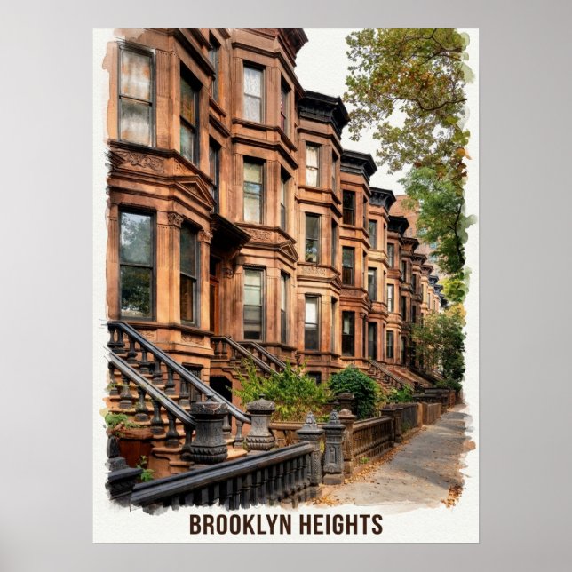 Brooklyn Heights Brooklyn Poster (Framsidan)