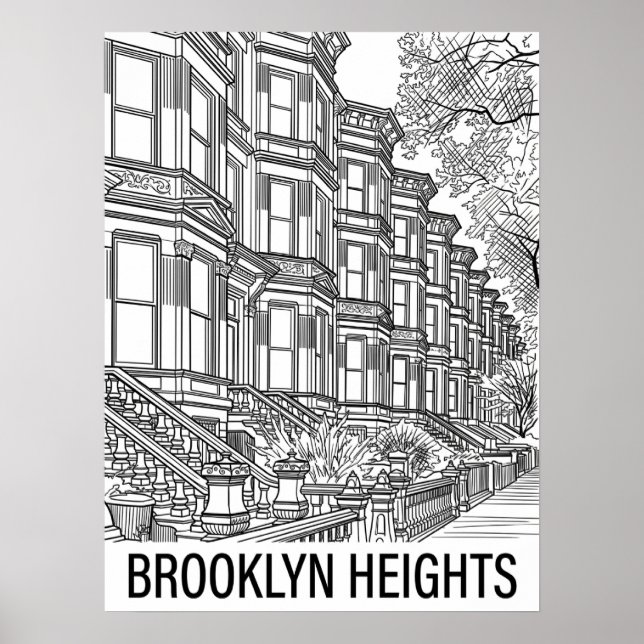 Brooklyn Heights Brooklyn Poster (Framsidan)