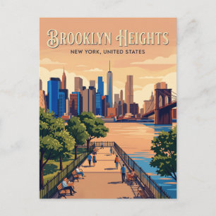 Brooklyn Heights New York State Vykort