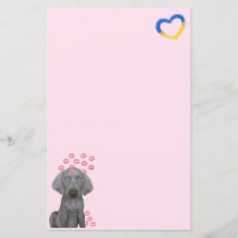 Brooklyn Hund Kisses 5,5 x 8,5-stationeri