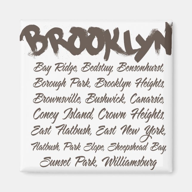Brooklyn Huvor Magnet (Framsidan)