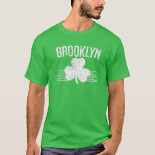 Brooklyn Irish St patricks day Shamrock Lucky Broo T Shirt