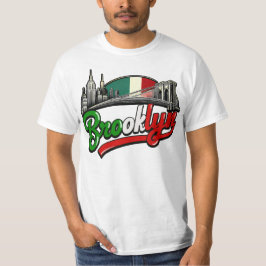 Brooklyn Italienska Retro Stil T Shirt