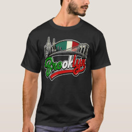 Brooklyn Italienska Retro Stil T Shirt