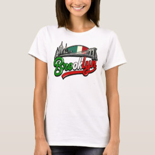 Brooklyn Italienska Retro Stil T Shirt