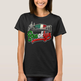 Brooklyn Italienska Retro Stil T Shirt