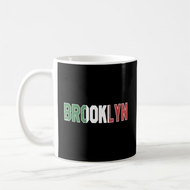 Brooklyn Italy New York Ny Kaffemugg (Vänster)