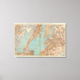 Brooklyn, Jersey City och Hoboken Canvastryck