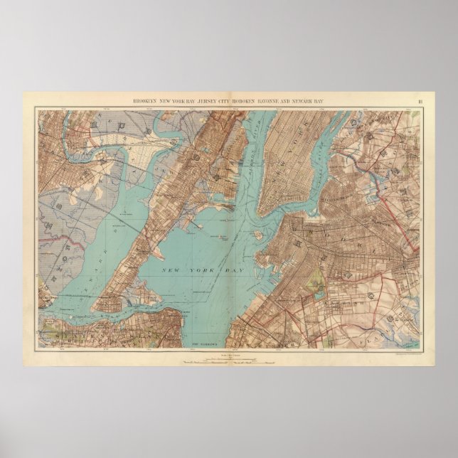 Brooklyn, Jersey City och Hoboken Poster (Framsidan)