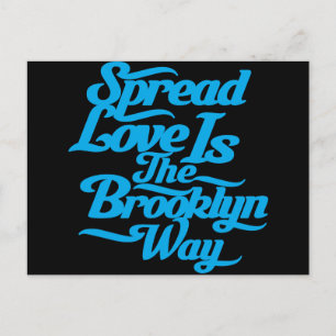 Brooklyn Kärlek Blue Vykort