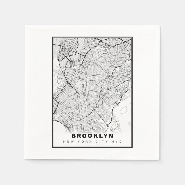 Brooklyn Karta Pappersservett (Framsidan)