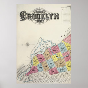 Brooklyn Karta Poster