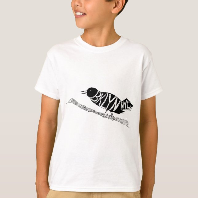 Brooklyn kråka t-shirt (Framsida)