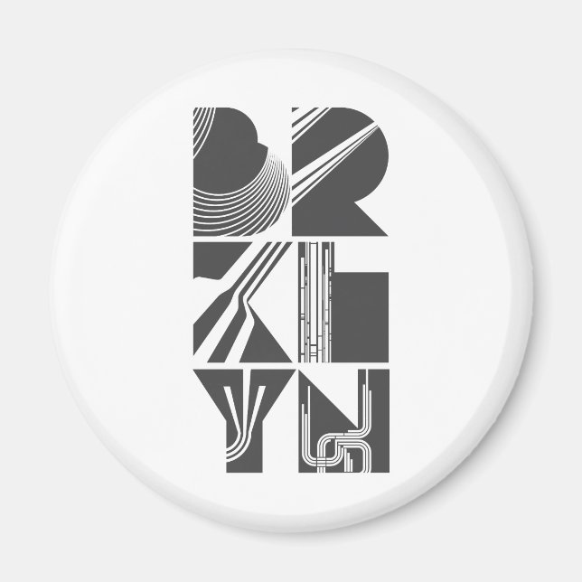 Brooklyn Linjer Magnet (Framsidan)